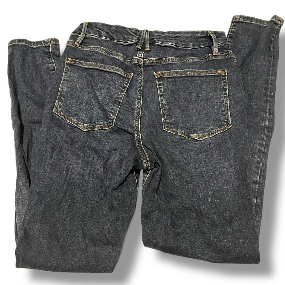 Good American Women's 6/28 Good Waist Stretch High Rise Button Fly Blue Jeans - Picture 5 of 7